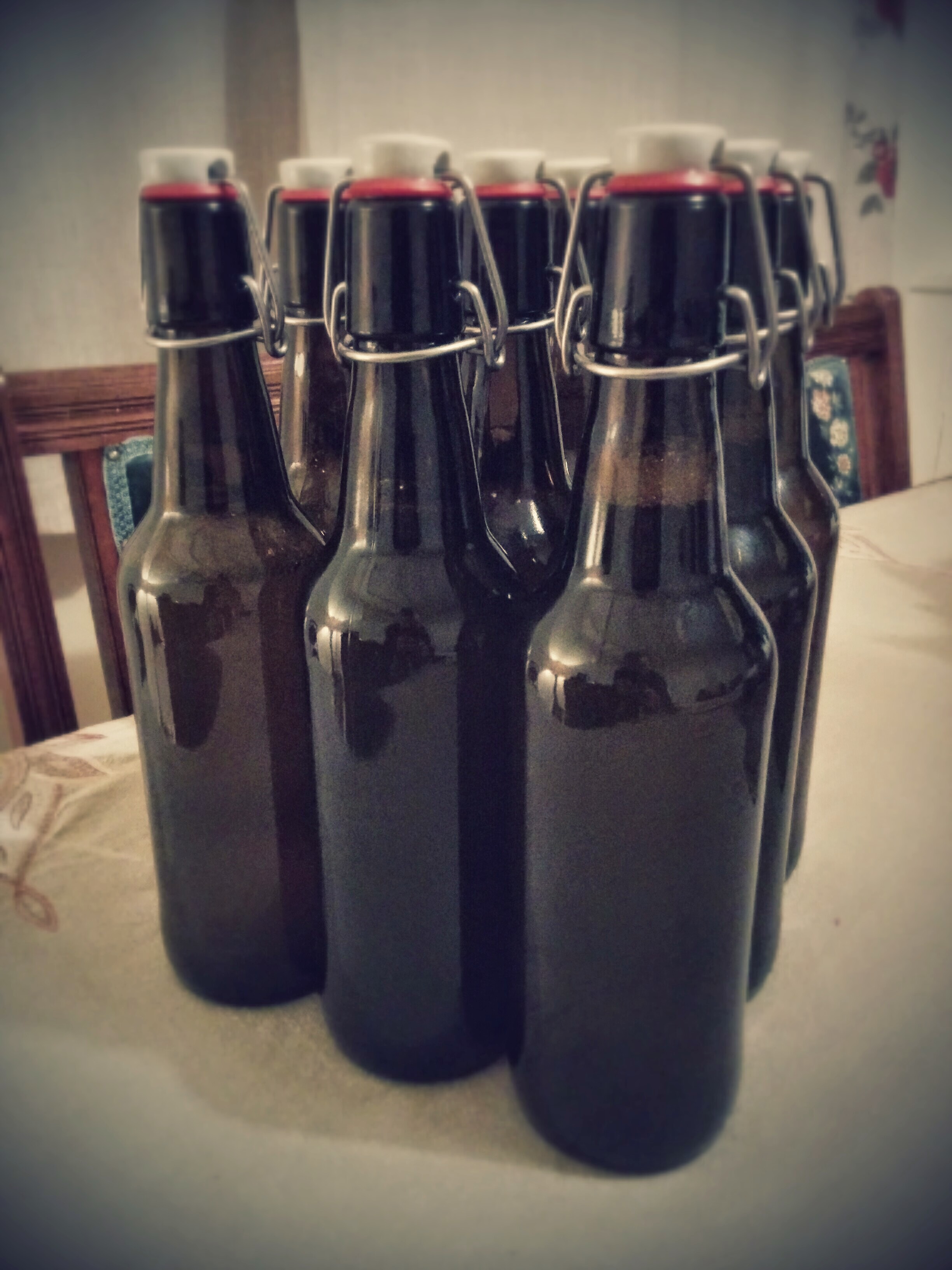 Our first batch of homemade cider