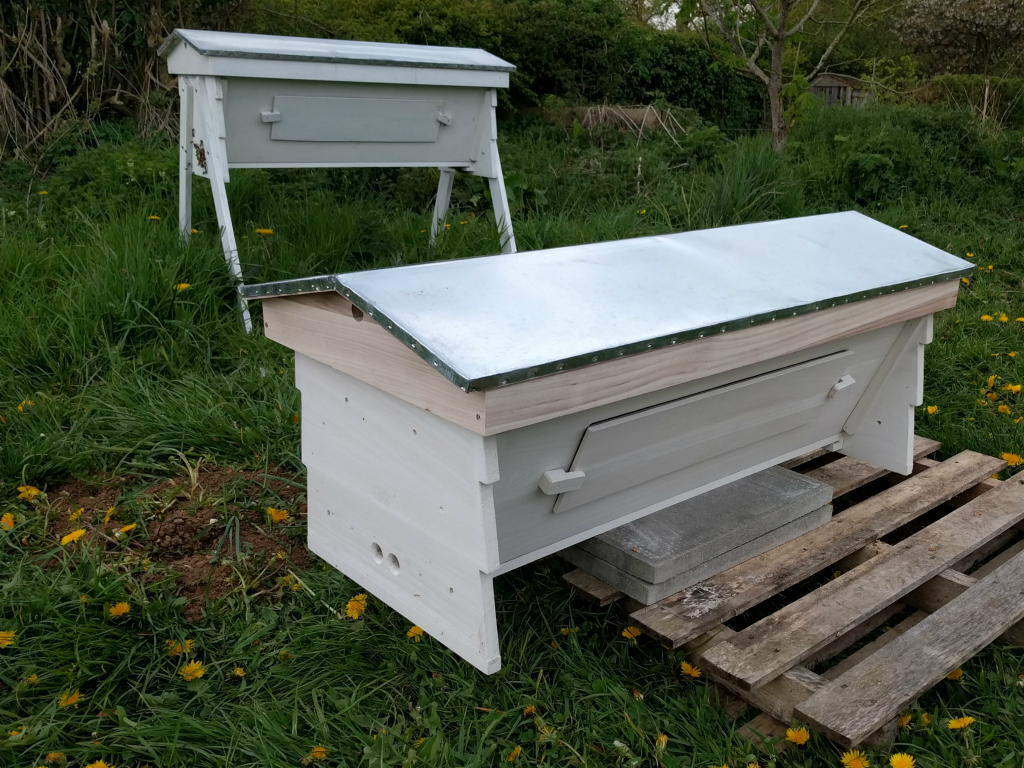 New hive on its temporary stand