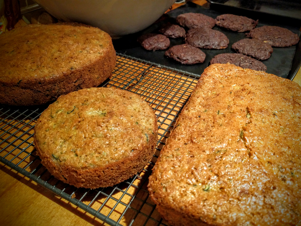 Courgette cake and cookies